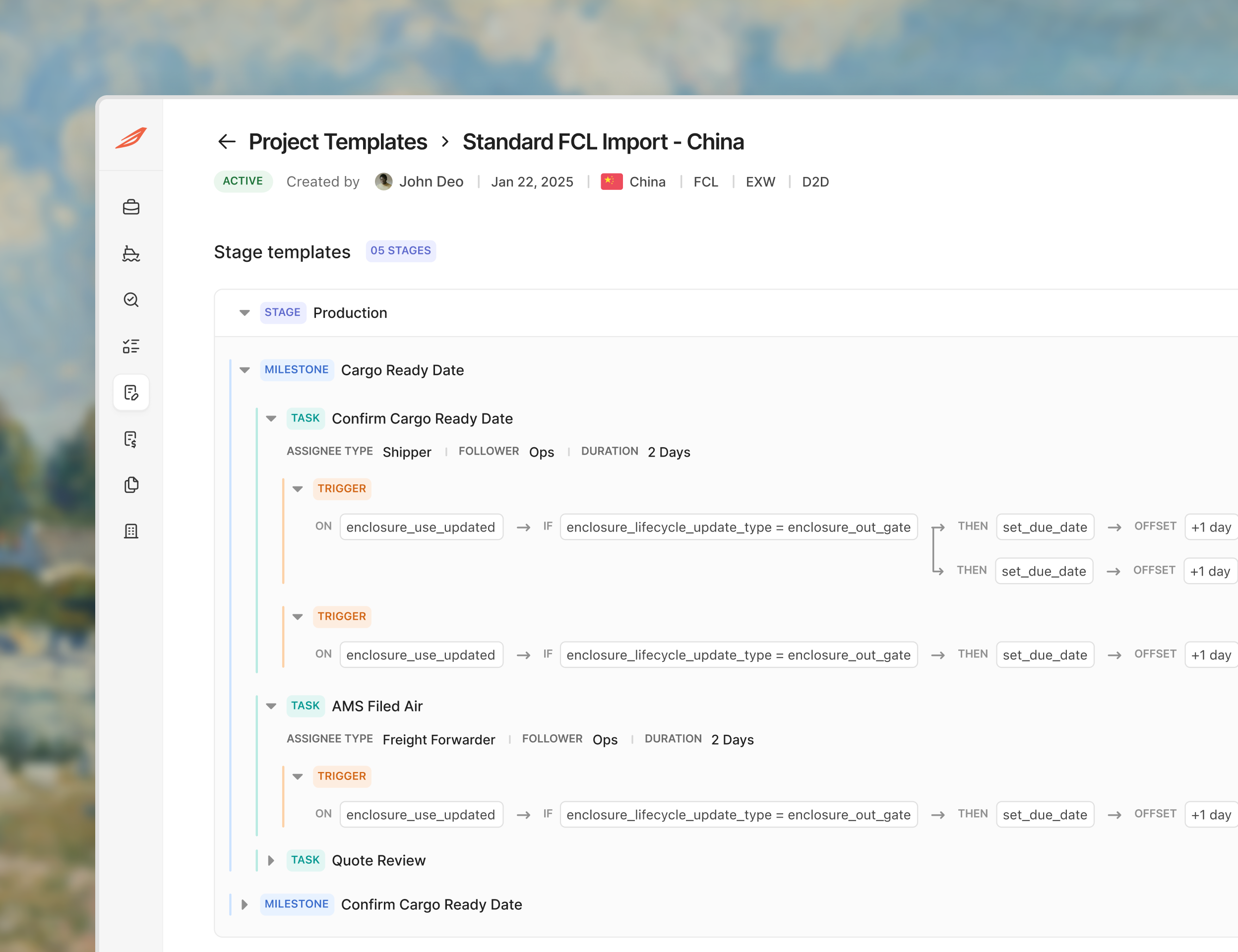 Silq Project Templates workflow interface